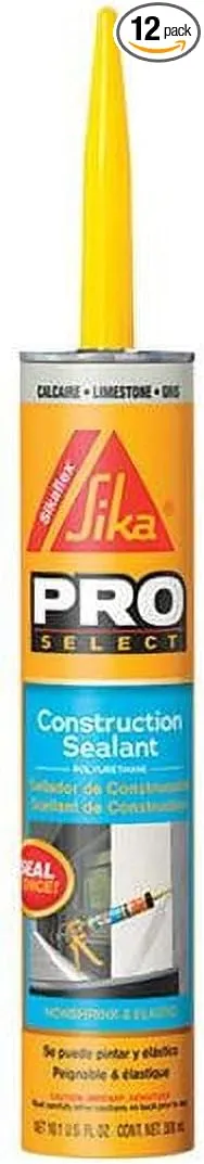 Sikaflex 515308 Construction Sealant, Limestone, 10.1-Oz. - Quantity 12