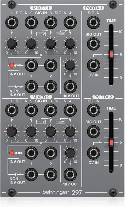 Behringer 297 DUAL PORTAMENTO/CV UTILITIES Legendary Analog Portamento Controller and CV Utilities for Eurorack