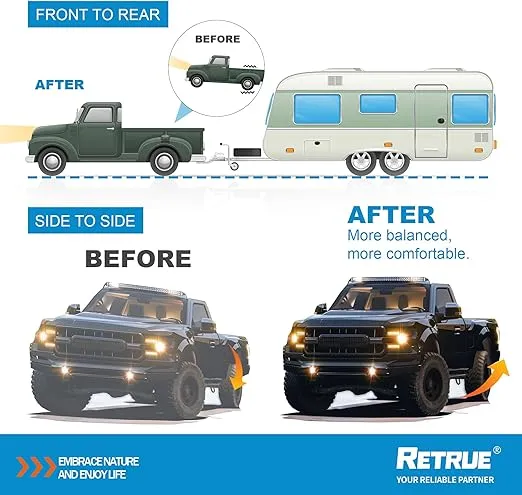 Rear Air Bags Suspension Kit for 2015-2025 Ford F150 Truck Towing, 5000 Lbs of Load Leveling Capacity, Replacement for Firestone 2582 Ride Rite Airbags for Trucks Rear Suspension
