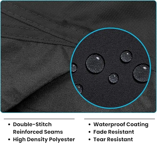 SnowShield Trailerable Snowmobile Cover, Solution-Dyed Fade Resistant All Weather Protection Snowsled Cover, Black Color Fits Snowmobile 101"-120" Long