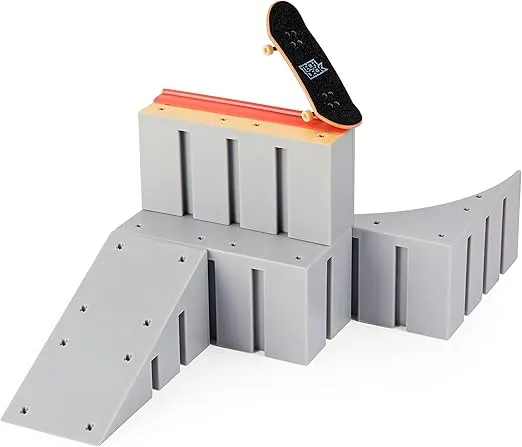 Tech Deck, Bowl Builder X-Connect Park Creator, Customizable and Buildable Ramp Set with Exclusive Fingerboard, Kids Toy for Ages 6 and up