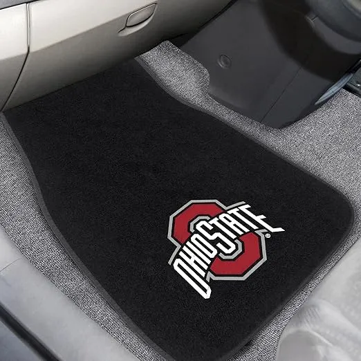 FANMATS NCAA Unisex-Adult 2-Piece Embroidered Team Logo Car Mat Set