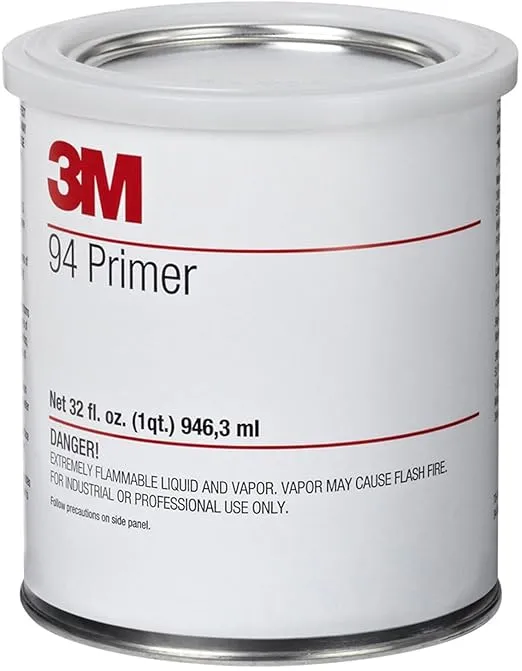 3M 3M23929 Tape Primer 94, Light Yellow, 1 Quart Can, 32 Fl Oz (Pack of 1)