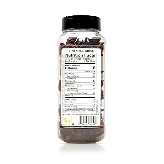 Spiceology - Star Anise Seed - Whole Anise Star Pods - 8 ounces