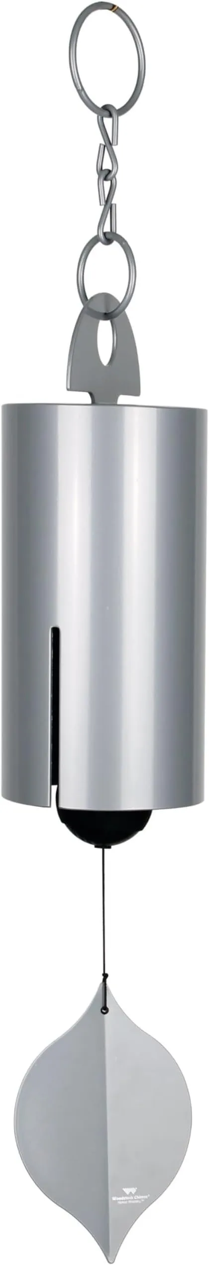 Woodstock Wind Chimes Heroic Windbell Wind Chimes for Outside, 40" Grey Large Windchime for Outdoor Garden, Patio, Porch Wind Bell, Deep Tone Sound