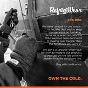 RefrigiWear Insulated Fleece Lined Ragg Wool Gloves with Leather Palm