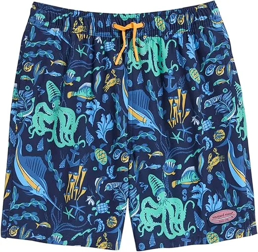 vineyard vines Boys Printed Chappy Swim Trunks