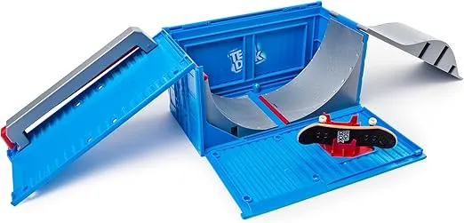 Tech Deck, Transforming SK8 Container Pro Modular Skatepark with Exclusive Fingerboard, Kids Toy for Ages 6 and Up (Styles May Vary)