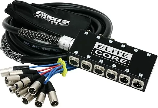 Elite Core PS8425 8 x 4 25' Stage Snake - 8 Sends 4 Returns