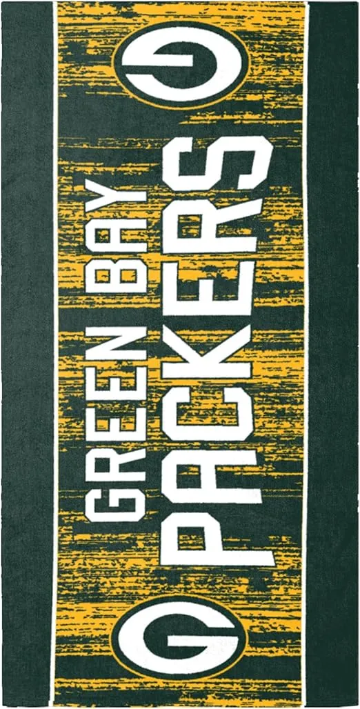 FOCO NFL Unisex-Adult NFL Team Color 60" x 30" Big Logo Beach Towel