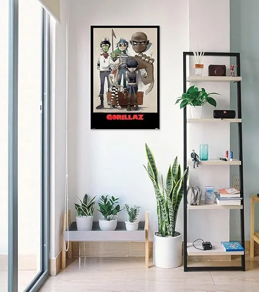 POSTER STOP ONLINE Gorillaz - Music Poster (All Here - The Gang - Comic Characters) (Size: 24" x 36")