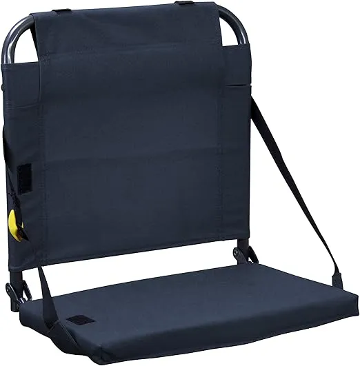 GCI Outdoor BleacherBack Stadium Seat with Adjustable Backrest, Navy