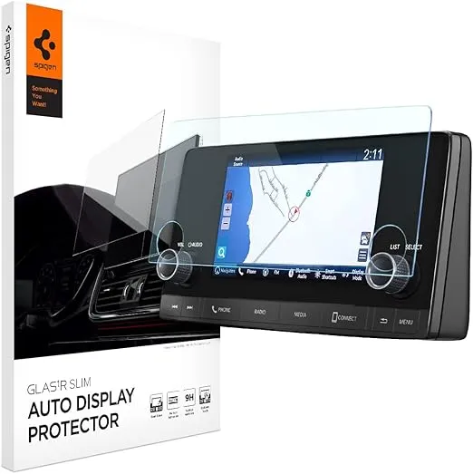 Spigen Tempered Glass Screen Protector [GlasTR Slim] designed for Honda Civic (2025-2022), CR V (2025-2023) HR V (2025-2023) 7 inch Touchscreen - Matte/Anti Finger Print
