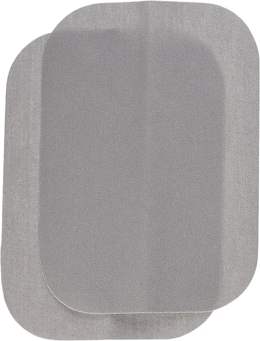 WRIGHTS BDX230-008.45 Bondex Iron-On Patches 5"X7" 2/Pkg-Light Grey