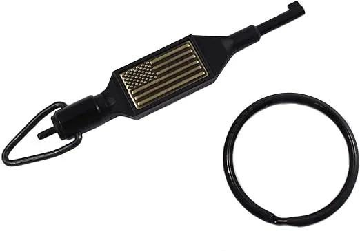 Zak Tool ZT-100 Swivel Key with USA Flag, Black