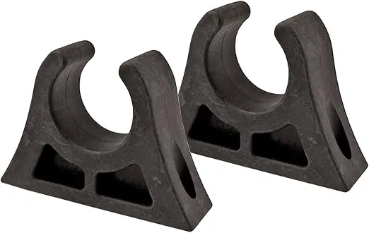 PROPEL PADDLE GEAR BY SHORELINE MARINE Rubber Boat Paddle Holder Clips | Quick & Easy Mounting | Heavy-Duty Rubber Construction, 1.5in | 2-Pack