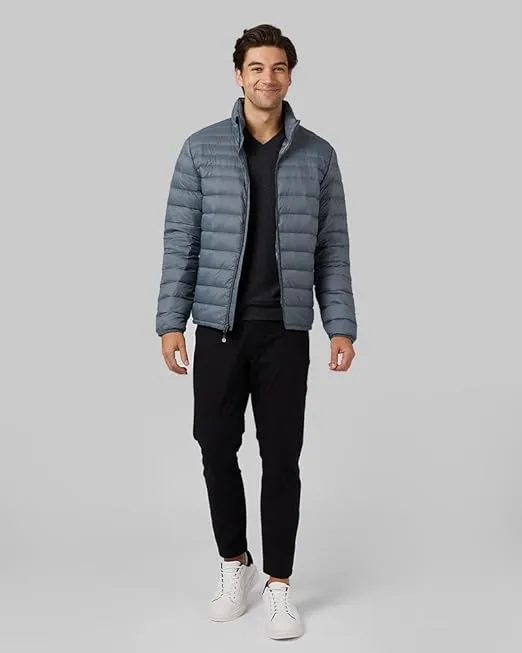 32 Degrees Men's Ultra-Light Down Packable Jacket | Layering | Zippered Pockets | Water Repellent