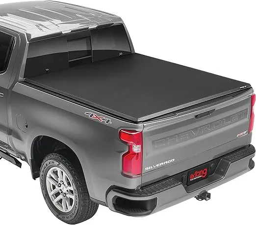 RealTruck Extang Trifecta e-Series Soft Folding Truck Bed Tonneau Cover | 77456 | Fits 2019 - 2024 Chevy/GM Silverado/Sierra, works w/ MultiPro/Flex tailgate (w/o CarbonPro bed) 5' 10" Bed (69.9")