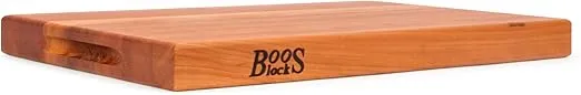 John Boos Block R-Board Reversible Wood Cutting Board, 24"x18"x1.5", Cherry