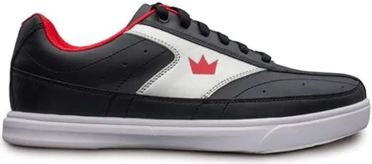 Brunswick Renegade Wht/Blk Mens Bowling Shoes