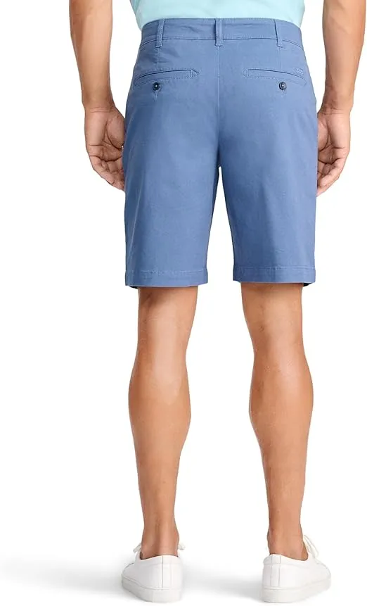 IZOD Men's Saltwater 9.5" Flat Front Chino Short