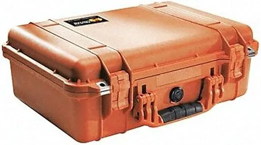 Pelican 1500 Case No Foam (Orange)