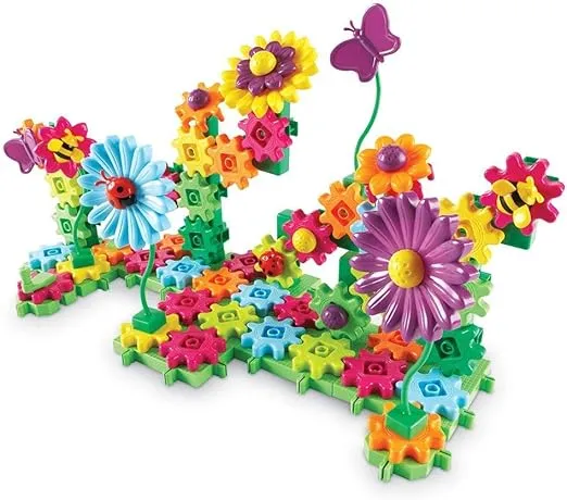 Learning Resources Gears! Gears! Gears! Build & Bloom Building Set, STEM Learning Toy, 116 Pieces, Ages 4+