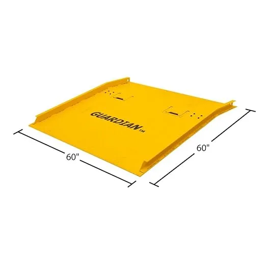 60" x 60" Guardian Steel Dock Boards - 16,000 lb. Capacity