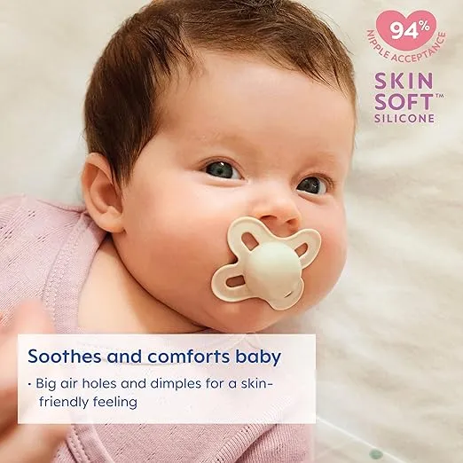 MAM Original Start Newborn Baby Pacifier, Best Pacifier for Breastfed Babies, Sterilizer Case, 0-3 Months, Boy, 2 Count (Pack of 1)