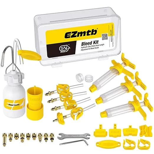 Bleeder Hydraulic Disc Brake Bleed Kit Tool Brake Bleed Kit Bicycle Hydraulic Disc Brake Oil Mineral for Shimano, MAGURA, TEKTRO, SRAM Series Bike Brake Repair Tools, Upgraded