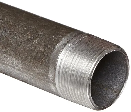 Anvil 8700137550, Steel Pipe Fitting, Nipple, 3/8" NPT Male x 1-1/2" Length, Black Finish