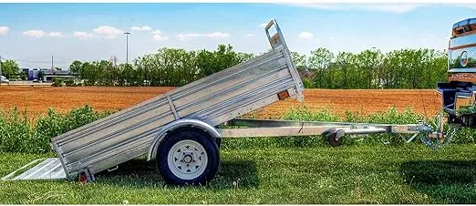 DK2 4.5 ft. x 7.5 ft. Single Axle Hot-Dipped Galvanized Multi-Utility Trailer