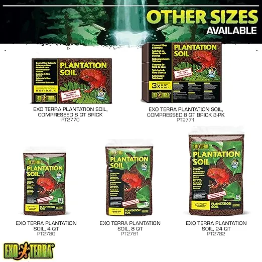 Exo Terra Plantation Soil, 7.2-Quart, Brown