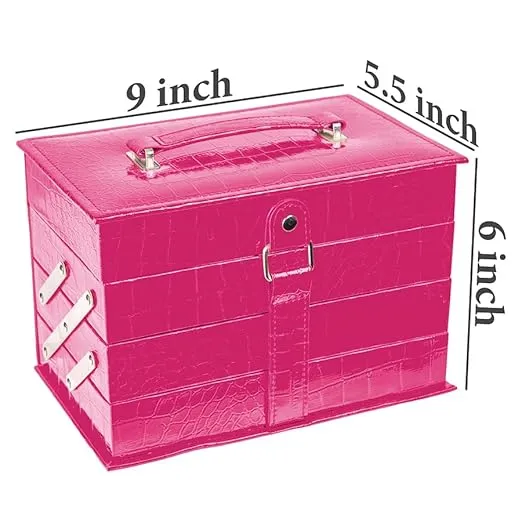 SHANY All In One Makeup Kit (Eyeshadow, Blushes, Face Powder, Lipstick, Eye liners, Makeup Pencils and Makeup Mirror - Makeup Set With Reusable Makeup Storage Box - Pink