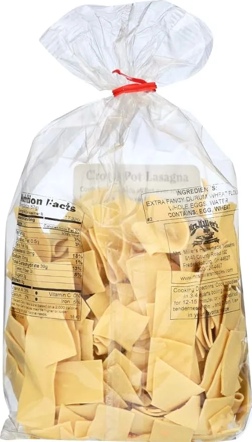 Mrs. Miller's Homemade Old Fashioned Egg Noodles, Extra Wide, 16 OZ (Pack of 1)