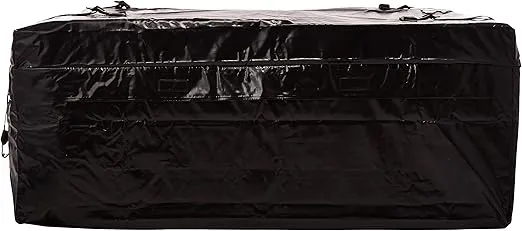 Rightline Gear Ace 2 Weatherproof Rooftop Cargo Carrier for Top of Vehicle, Attaches With or Without Roof Rack, 15 Cubic Feet, Black