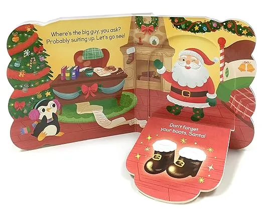 Santa's Workshop: A Christmas Lift-a-Flap Board Book for Babies and Toddlers (Chunky Lift-a-Flap)