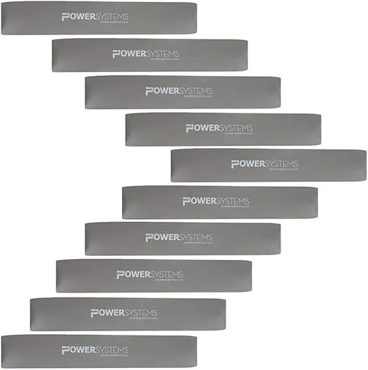 Power Systems Versa Loops Resistance Exercise Work Out Strength Training Bands (10 Pack)