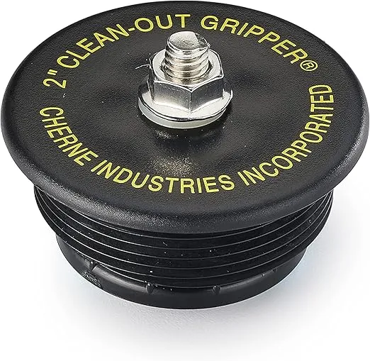Cherne 270168 Mechanical Clean Out Plug, Black
