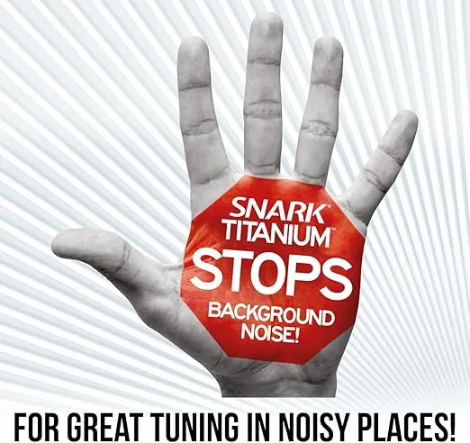 SNARK ST-8 Titanium Rechargeable Guitar Tuner (ST8-TITANIUM)