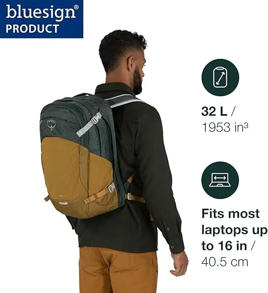 Osprey Nebula Commuter Backpack, Sawdust Tan/Raisin Red