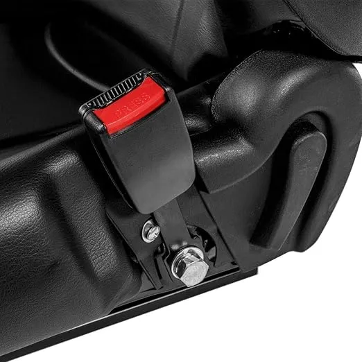 Stark USA Universal Replacement Forklift Seat w/Retractable Seat Belt Switch for Cat, Clark, Komatsu, Nissan, Yale, Toyota, Hyster w/Curved Back