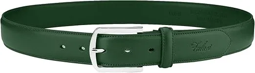 Falari Men Genuine Leather Casual Dress Belt With Single Prong Buckle 16 Colors
