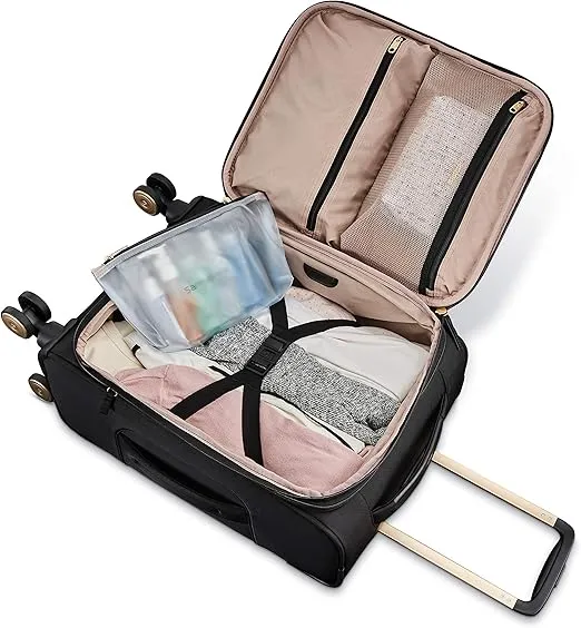 Samsonite Women's Mobile Office, Black, Expandable 19-inch Spinner