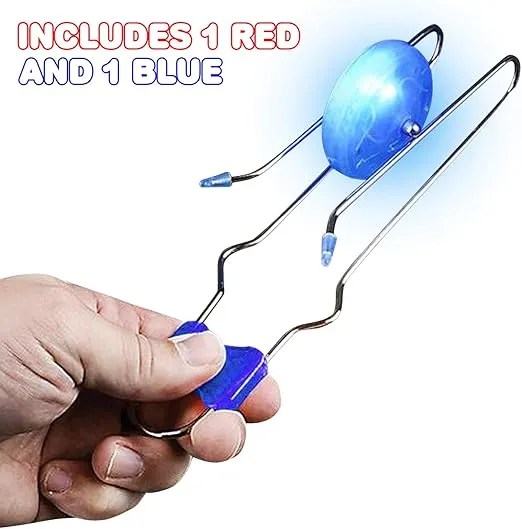 ArtCreativity Retro Light Up Gyro Wheels Toy- 2, 8.5 Inch Gyroscope Rail Twisters, Kids Classic Vintage Nostalgia Yoyo Sensory Fidget Toys, Christmas Stocking Stuffers for Kids, Gift for Boys & Girls