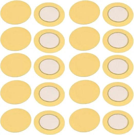 uxcell® 20pcs 35mm Diameter Piezo Discs Piezoelectric Ceramic Copper Buzzer Film Gasket