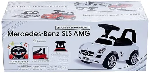 Best Ride On Cars Mercedes Benz push Car, White