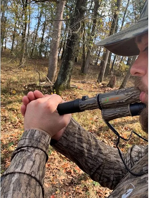 Flextone Outdoor Hunting Realistic Mature & Young Buck Sounds Freeze-Proof Headhunter’s Extractor Deer Game Call, Antler Color, 2.00 x 6.00 x 12.00