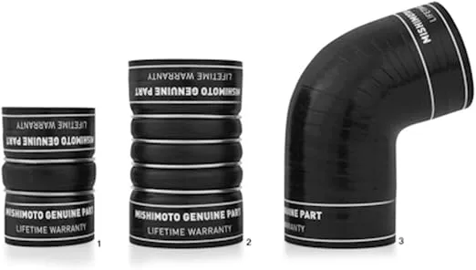 Mishimoto MMBK-DMAX-06BK Factory-Fit Boot Kit Compatible With Chevrolet 6.6L Duramax 2006-2010 Black