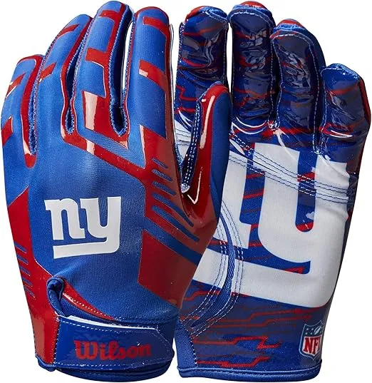 WILSON NFL Stretch Fit Football Gloves – Youth and Adult Sizes